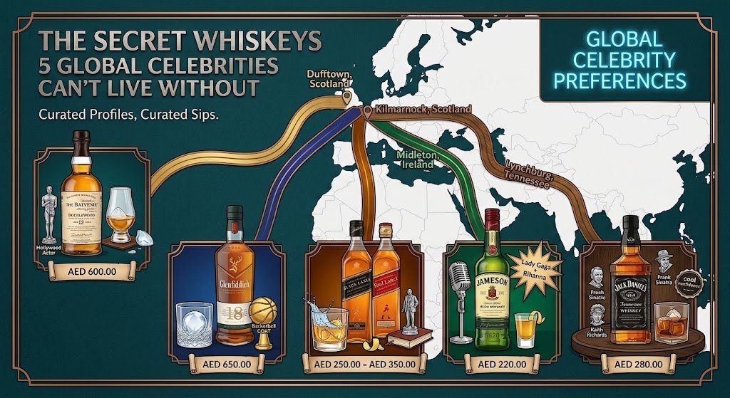 The Favorite Whiskies of 5 Global Legends